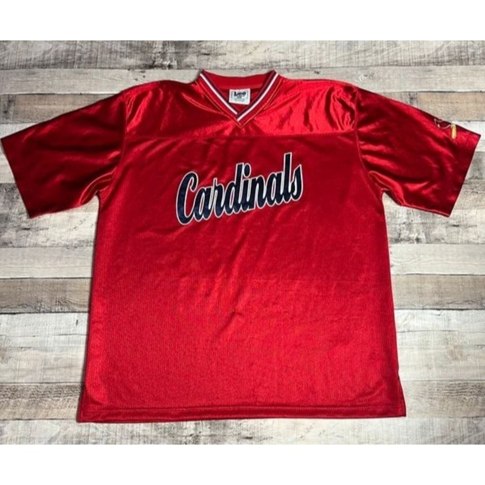 St Louis Cardinals Jersey Men's XL Red Vintage Lee Sport MLB Baseball Sportswear